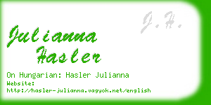 julianna hasler business card